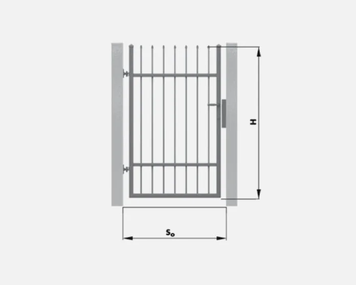 Rozměr vchodová branky