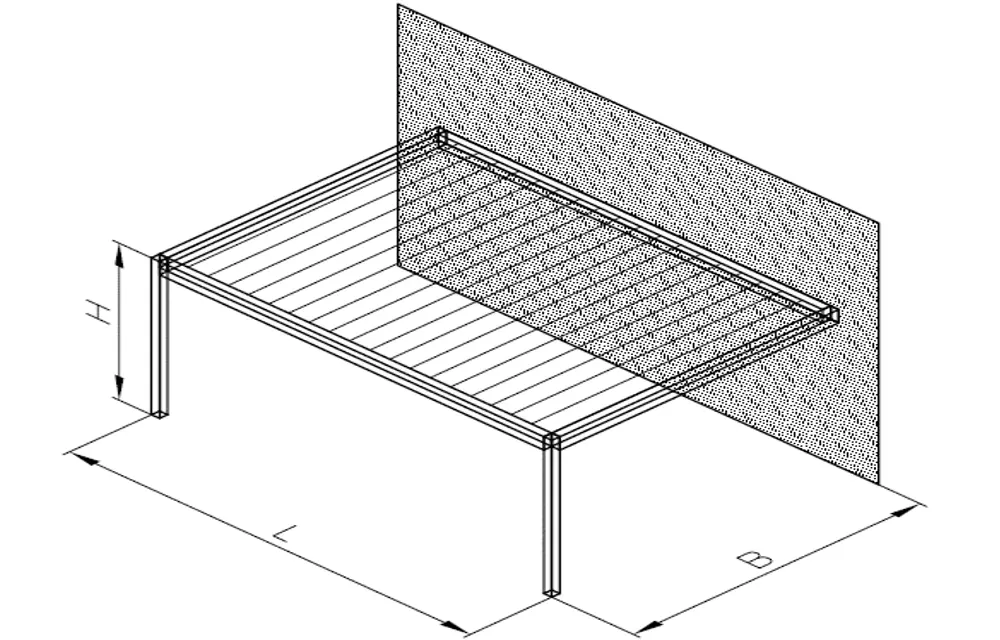 Pergola ke zdi jednoduchá typ 2