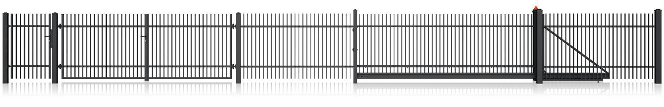 Kovový plot 10-02