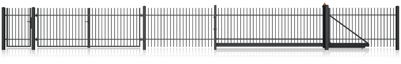 Kovový plot 10-04