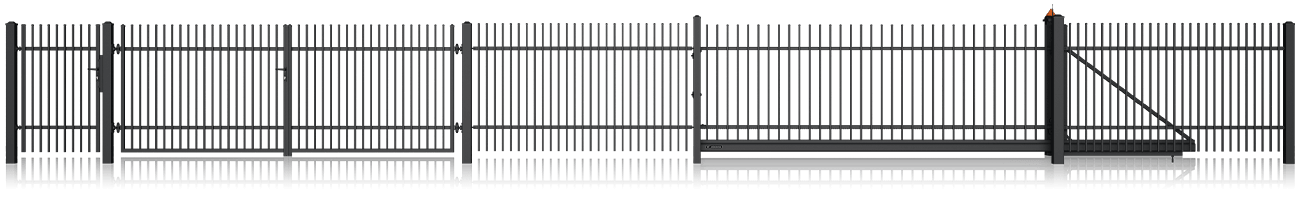 Kovový plot 10-05