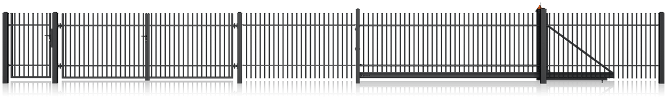 Kovový plot 10-06