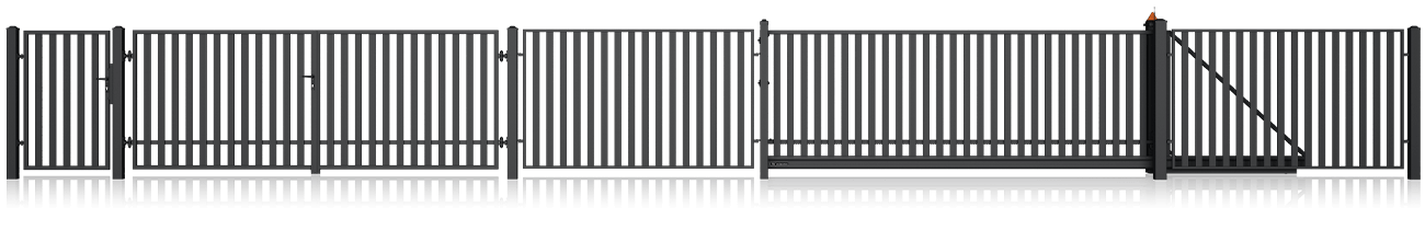 Kovový plot 10-72