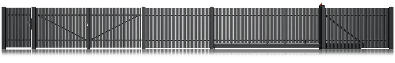 Kovový plot 10-76